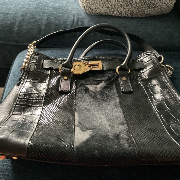 MK Kors Large Black Hamilton Satchel - Picture 2 of 7